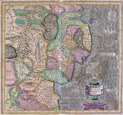 Este de Irlanda de Gerardus Mercator