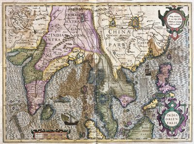 India Oriental de Gerardus Mercator