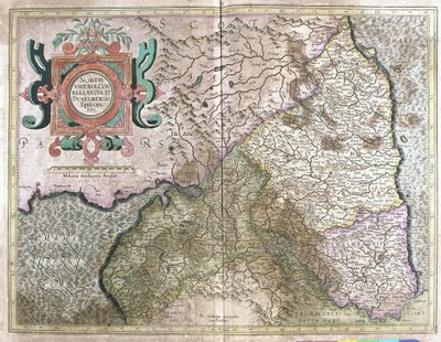 Inglaterra y Escocia (grabado) de Gerardus Mercator