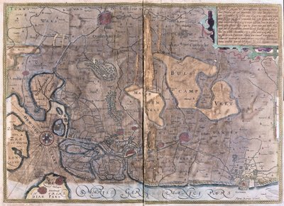Flandes, Bélgica (grabado) de Gerardus Mercator