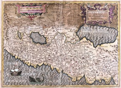 Tierra Santa y Palestina de Gerardus Mercator
