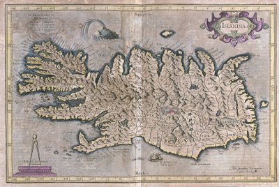 Islandia de Gerardus Mercator