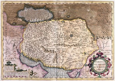 Irak y Afganistán (grabado) de Gerardus Mercator