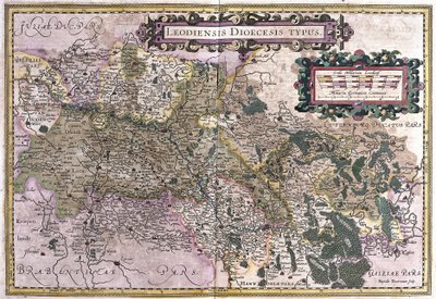 Lieja, Bélgica (grabado) de Gerardus Mercator