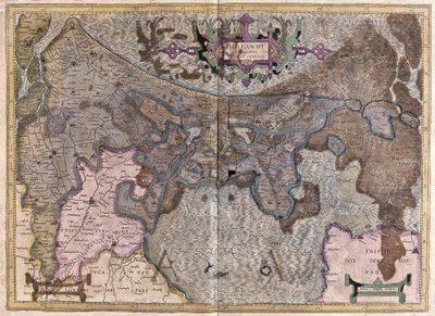 Países Bajos (grabado) de Gerardus Mercator
