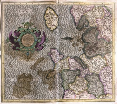 Noroeste de Inglaterra de Gerardus Mercator