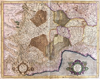 Piamonte, Génova y Montserrat de Gerardus Mercator