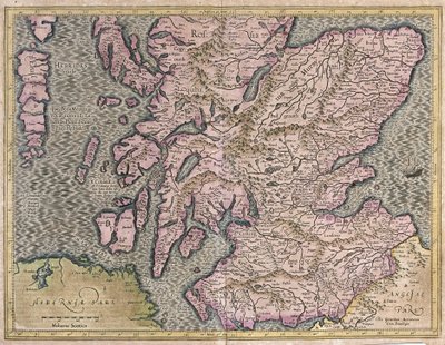 Escocia, Gran Bretaña de Gerardus Mercator
