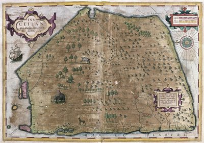 Sri Lanka (grabado) de Gerardus Mercator