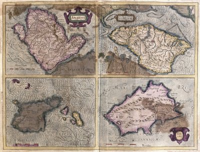 Las Islas Británicas (grabado) de Gerardus Mercator