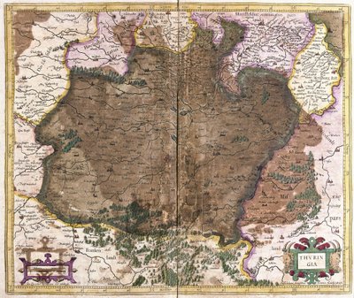 Turingia, Alemania de Gerardus Mercator