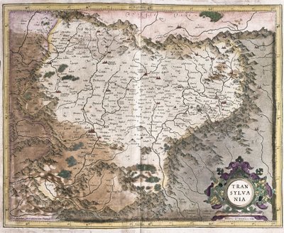Transilvania, Rumania de Gerardus Mercator