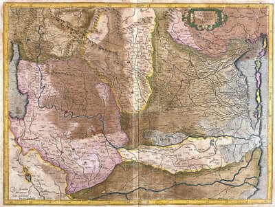 Verona, Vicenza y Padua, Italia (grabado) de Gerardus Mercator