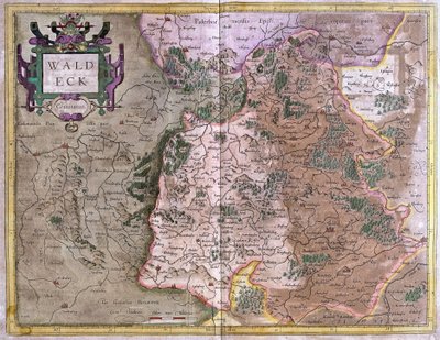 Waldeck (Hesse), Alemania (grabado) de Gerardus Mercator