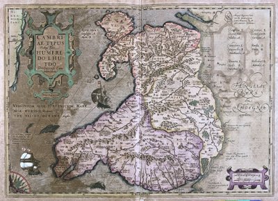 Gales, Gran Bretaña de Gerardus Mercator