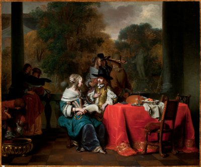 Una fiesta en la terraza de Gerbrand van den Eeckhout