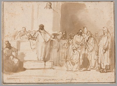 Cristo y la mujer sorprendida en adulterio de Gerbrand van den Eeckhout