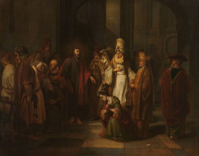 Cristo y la mujer adúltera de Gerbrand van den Eeckhout
