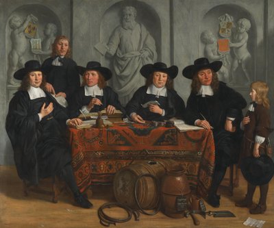 Los síndicos del gremio de toneleros y cargadores de vino de Gerbrand van den Eeckhout