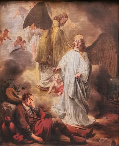 Alemán: El sueño de Jacob de la escalera al cielo de Gerbrand van den Eeckhout