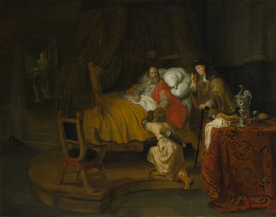 Isaac bendiciendo a Jacob, 1642 de Gerbrand van den Eeckhout