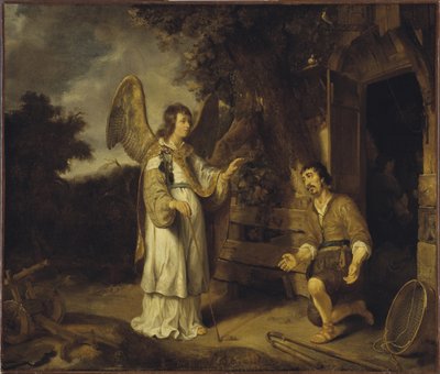 El ángel y Gedeón de Gerbrand van den Eeckhout