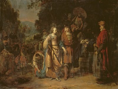 Isaac y Rebeca junto al Pozo de Lahai-roi de Gerbrandt van den Eeckhout