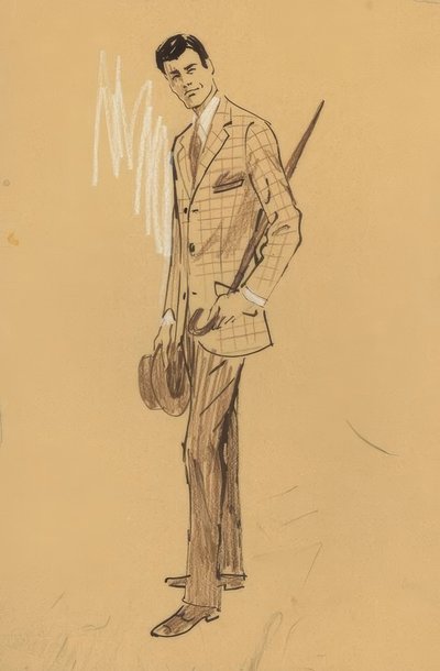 Traje con chaqueta a cuadros de Gerd Hartung