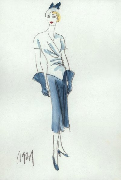 Moda femenina 1931, Falda y blusa de Gerd Hartung