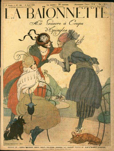 Portada de La Baionnette, Satirical en Colours de Gerda Marie Frederike Wegener