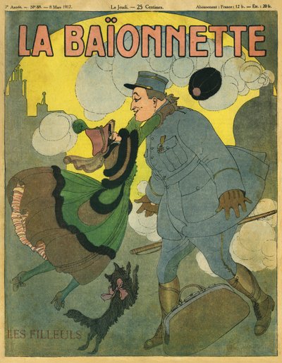 Portada del periódico francés La Baionnette de Gerda Marie Frederike Wegener