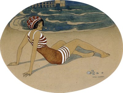 El nuevo traje de baño de Gerda Marie Frederike Wegener