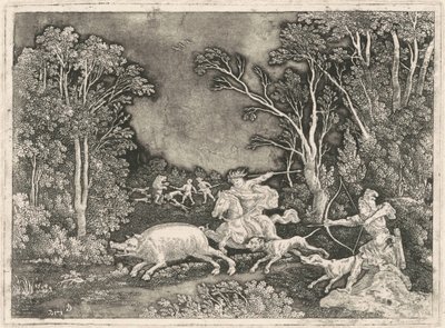 Caza de jabalí antigua de Gerhard Janssen