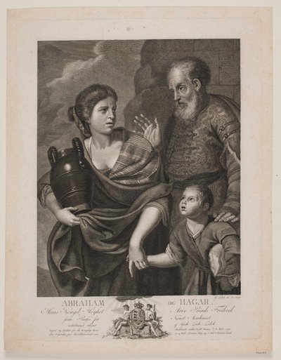 Abraham y Agar de Gerhard Ludvig Lahde