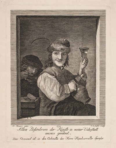 Campesino con jarra y vaso de Gerhard Ludvig Lahde