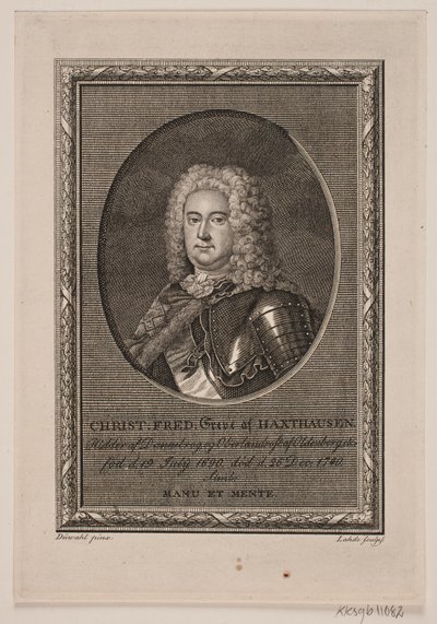 Danés: Christian Frederik Conde de Haxthausen de Gerhard Ludvig Lahde