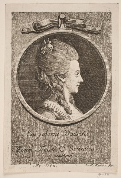 Una alemana nacida. Dedicado a mi amigo C. Simonis de Gerhard Ludvig Lahde