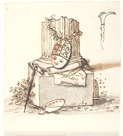 Una columna rota de Gerhard Ludvig Lahde
