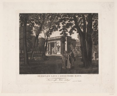 Logia de Hércules en el Jardín de Rosenborg de Gerhard Ludvig Lahde