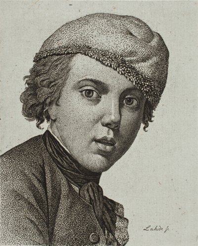 Jens Juel, después del autorretrato de Juel de 1767 de Gerhard Ludvig Lahde