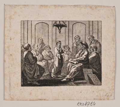 Cristo en el templo de Gerhard Ludvig Lahde
