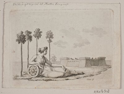 Mujer Acostada junto al Fuerte de Gerhard Ludvig Lahde