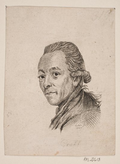 Retrato del pintor A. Graff de Gerhard Ludvig Lahde