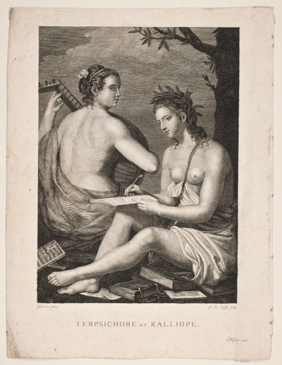 Terpsícore y Calíope de Gerhard Ludvig Lahde