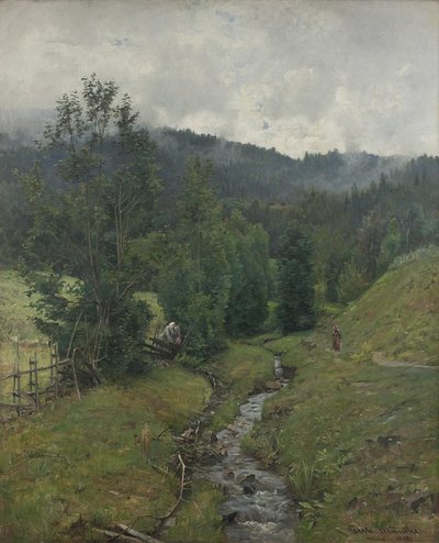Después de la Lluvia, motivo de Eidsvold de Gerhard Munthe