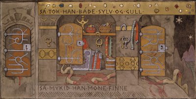 Åsmund se lleva a casa la plata y el oro de Gerhard Munthe