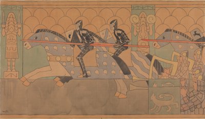 Dibujo de folclore, 1895-1898 de Gerhard Munthe