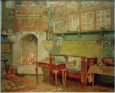 Interior "Leveld" Salón de Gerhard Peter Frantz Vilhelm Munthe