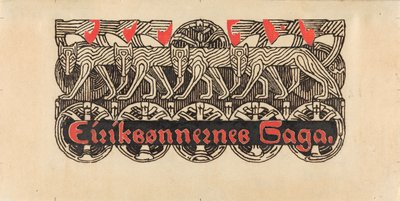Für Snorre Sturlason, Königssagas, Kristiania 1899 de Gerhard Munthe