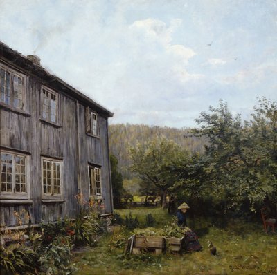 En el jardín de Gerhard Peter Frantz Vilhelm Munthe